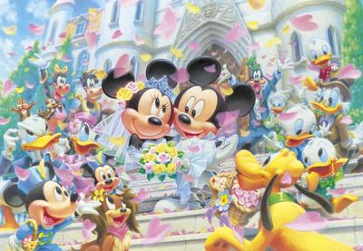 Пазл Disney Flower Shower Dream Gyutto Series 500 деталей, [Витражное искусство] (25x36см) [Использовал]