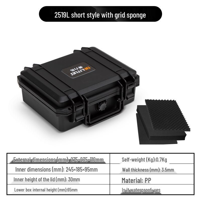 Пластиковый водонепроницаемый ударопрочный защитный бокс для камеры и оборудования