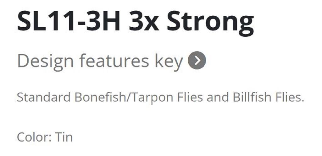 Gamakatsu 13510 SL11-3H Крючок для крупной дичи, луженый, размер 1, 12 шт./упаковка (3401)