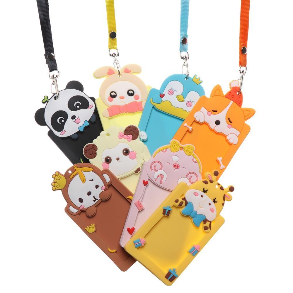 New Fashion Protector Cover Silicone Cute Animal ID Card Pouch Name Card Card Holders Card Sleeve