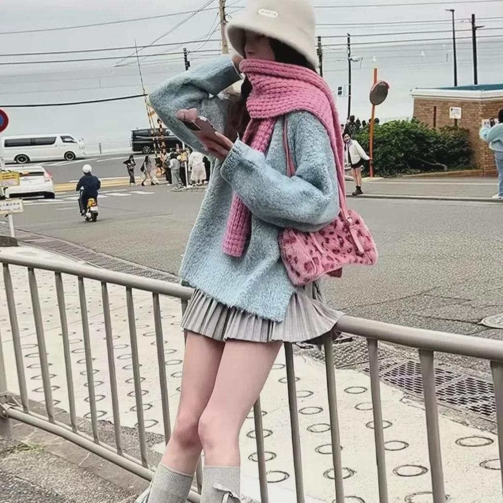 Новая плюшевая сумка через плечо с розовым леопардовым принтом 2024 года для женщин