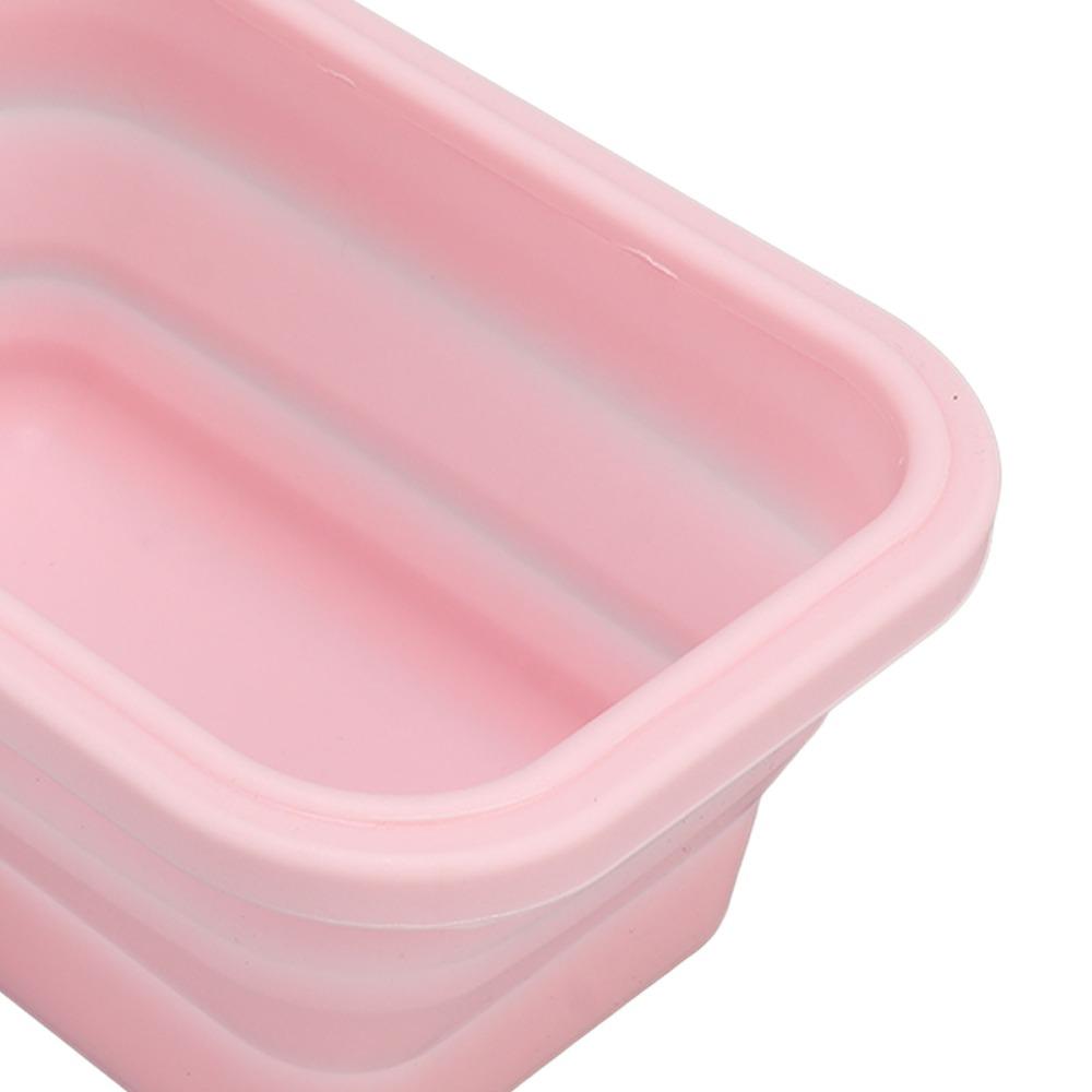 2PCS Collapsible Design Lunch Storage Container Silicone Refrigerator Storage Box For Office