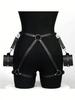 Бондаж-набор из ПУ кожи – Наручники и Боди-харнесс для парной игры и эротические аксессуары