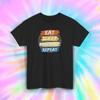 Eat Sleep Baseball Repeat T-Shirt Sports Player Fan Gift Tee S-5XL