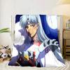 Anime Sessho-maru  Blanket Flannel Blanket for bed, sofa, Camping, Hiking, Picnic Essentials, gift for family Fan gifts
