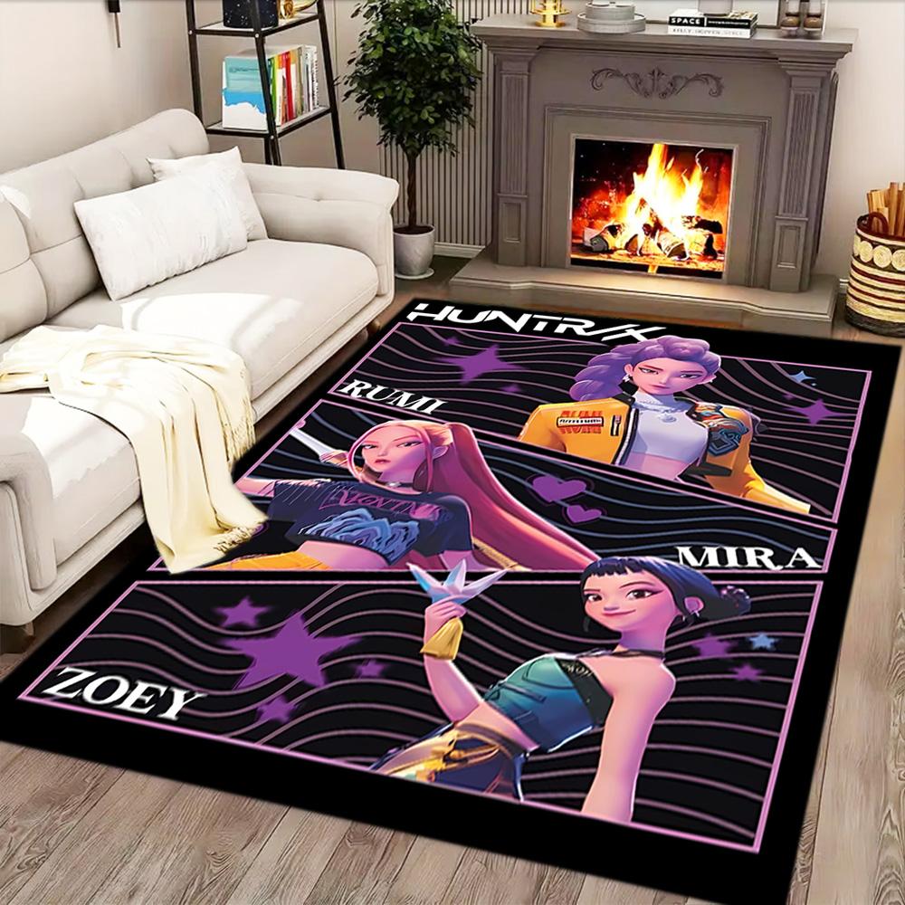 Huntress Heroes And Beast rug for living rooms, bedrooms, home décor, and as gifts.