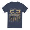 Chevrolet Unisex Adult Camo Flag Heather T-Shirt