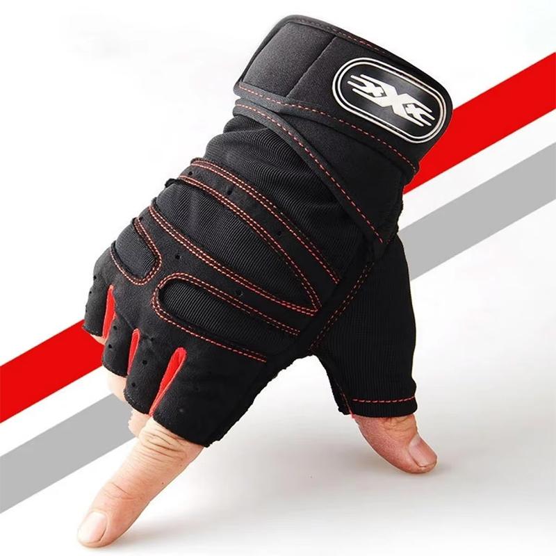 Gym Gloves For Men Women Fitness Weight Lifting Wristband Gloves Body Building Training Sports Exercise Cycling Glove Shockproof
