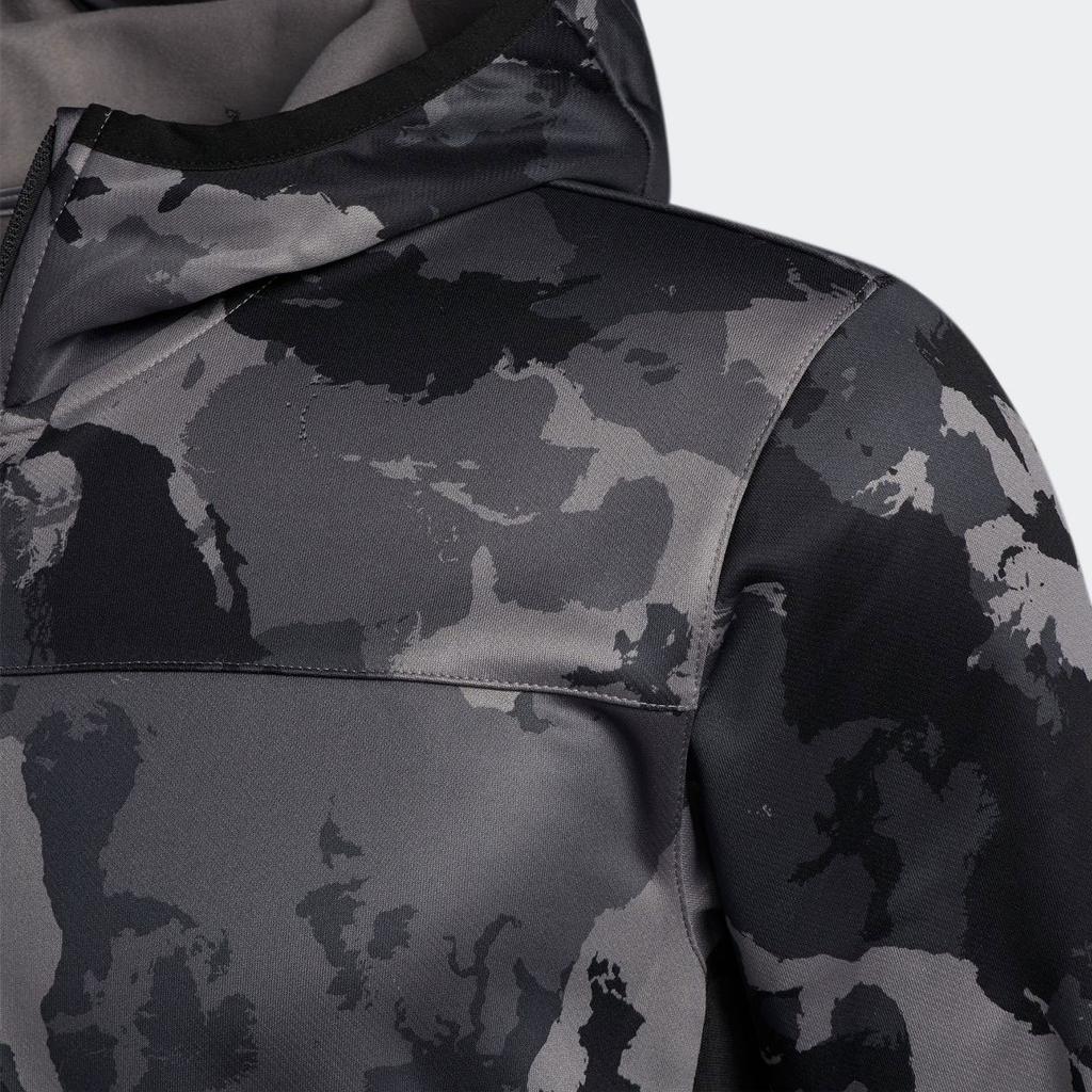 adidas Мужская куртка-худи с камуфляжем, серая, GC8266
