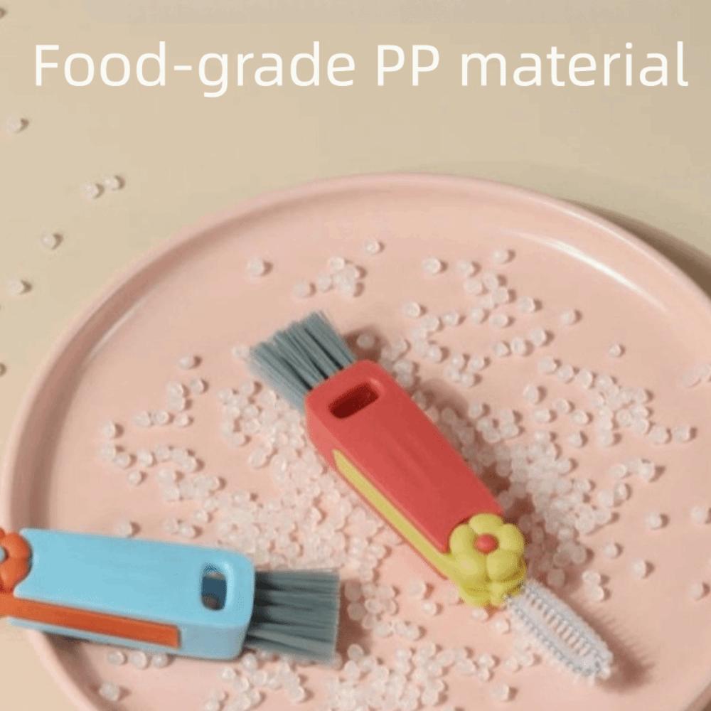 Mini Straw Cleaning Brush Silicone Cup Lid Cleaning Brush  Appliance Maintenance