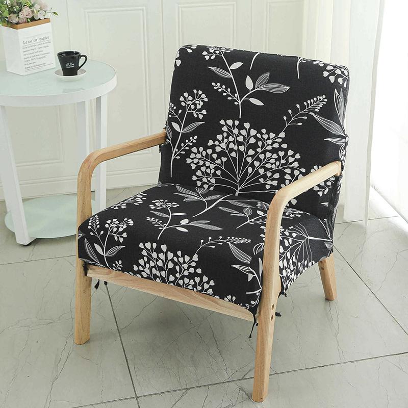 Floral Printed Chair Cover Elastic All-inclusive Armchair Slipcover Non-Slip Bar Coffee Home Decor Single Sofa Protector Case