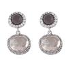 Vintage Trend Dangle Earrings Round Pendant Rhinestone Earrings Fashion Vintage Earrings  for Women