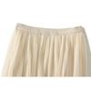 Spring and Summer Women's Skirts Elegant Temperament Gradient Color Pleated Half-body Skirt Long Skirt High Waist A-line Skirt