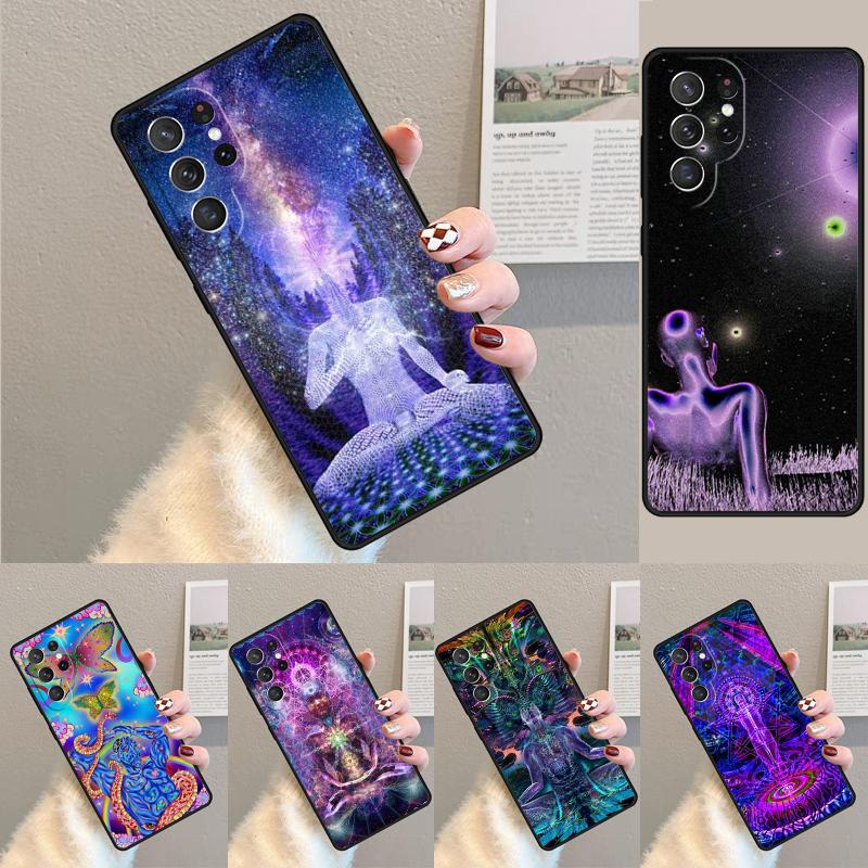 Духовный Триповый Психоделический чехол-обложка для телефона для Samsung Galaxy S24 S25 Ultra S21 S22 Ultra S10E Note 10 Plus Note 20 FE S23