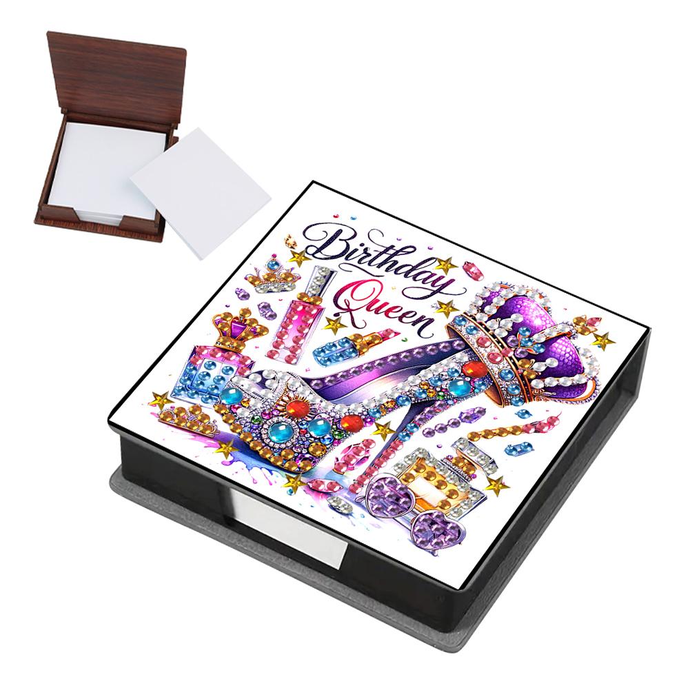 Набор для алмазной вышивки Коробка для заметок Держатель для липких заметок Алмазная живопись Сделай сам Набор для алмазной живописи для дома и офиса