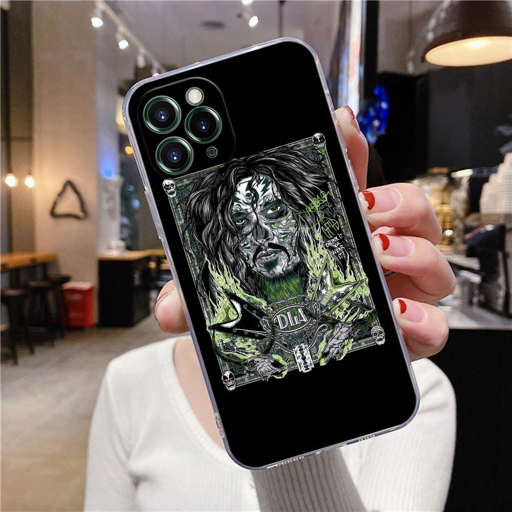 Прозрачный чехол для iPhone 16 15 14 13 12 11 Pro Max Mini Xs XR 8 Plus Dimebag Pantera Рок-группа Даррелл Чехол для iPhone 16 Pro