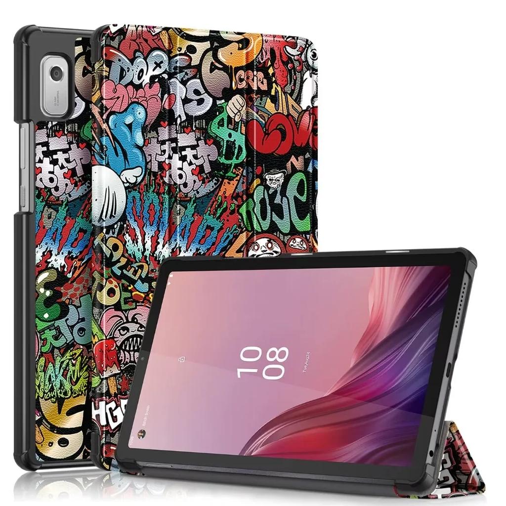Новый чехол для планшета Lenovo Tab M9 2023 Case TB310FU TB310XC 9,0 дюйма из ПУ кожи с магнитной подставкой-книжкой Funda Coque+Пленка+Стилус