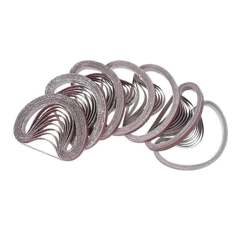 10 шт. Ленты для шлифовальных лент для электроинструмента шлифовального станка зернистостью 40,60,80,100,120,180,320