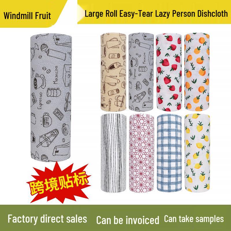 Впитывающая отрывной полиэстер-хлопковый чистящий материал для кухни и дома