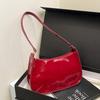 Women's Patent Leather Handbag Versatile Fashion Shoulder Casual Commuting Bags Girl Brand Designer Zipper Handbag