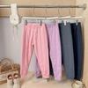 2025 Детские повседневные шерстяные четырехслойные толстые теплые леггинсы для школьной формы