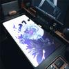 Игровой коврик для мыши Genshin Impact Flins, игровой коврик для компьютерного стола с блокировкой края, нескользящий резиновый коврик для клавиатуры и мыши PC, коврик для киберспорта