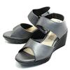 First Contact Ankle Strap Comfort Sandals IM92302 Steel, Size L (24.0cm-24.5cm)