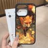 Чехол с принтом лисы для iPhone 17 16 Pro Max Air 13 12 Mini 14 15 Plus 11 PC+TPU Задняя крышка