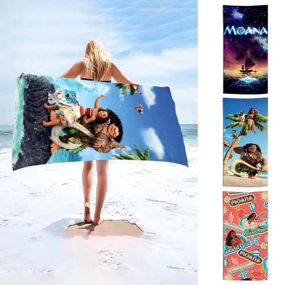 Cartoon M-Moana Beach Towel Microfiber Sand Free Quick Dry Soft Sandproof Pool Towels Gift for Women Travel Gym Shower Camping