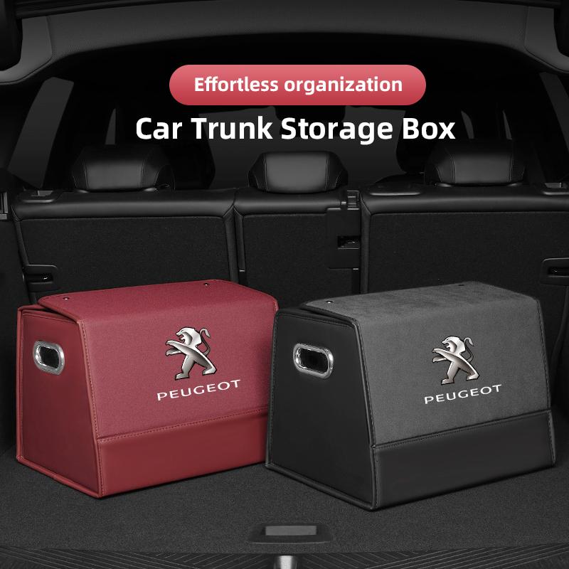 Car keychain/Car Trunk Storage Box Portable Large Capacity Storage Box For Peugeot 206 307 308 3008 207 208 407 408 201 508 2008