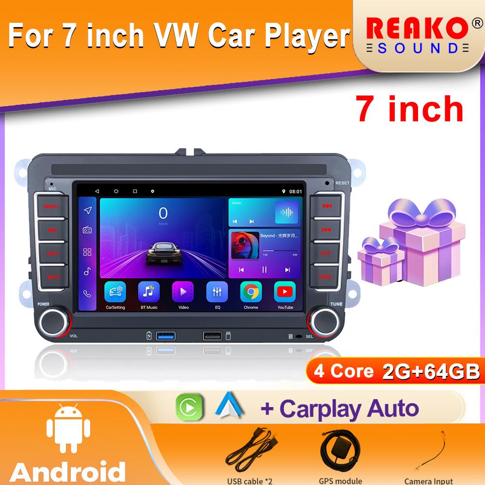 7-дюймовый автомобильный плеер для Volkswagen VW CC Passat B7 Polo Golf 5 6 Jetta mk5 mk6 Mirrorlink FM WIFI GPS RDS Wireless Carplay
