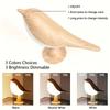 Touch small table lamp bird lamp 3-color dimming USB rechargeable cordless bedside night light children's bedroom living room