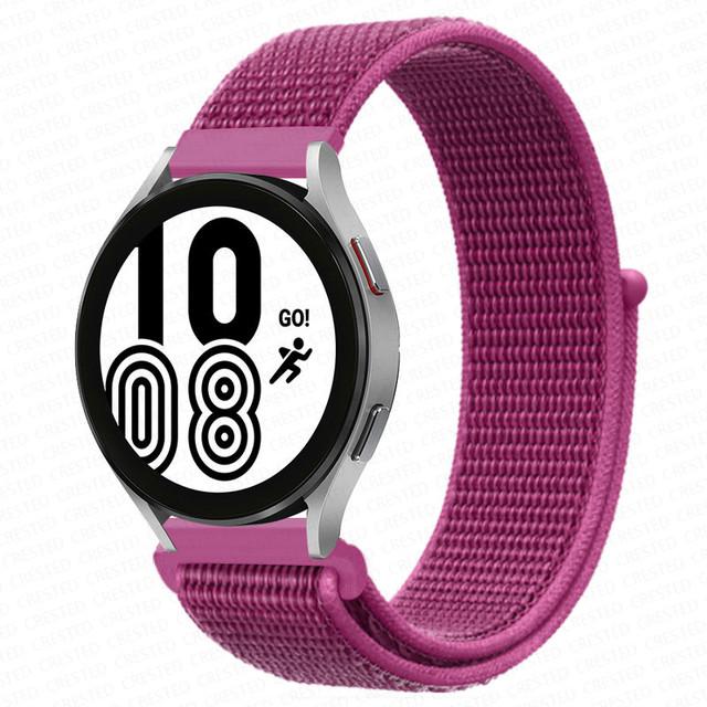Нейлоновый ремешок 20/22 мм для Samsung Galaxy watch3 4/classic/Active 2 Gear S3/S2, браслет-ремешок Correa Amazfit GTS 2 Huawei Watch GT 2e Pro, профессиональный ремешок