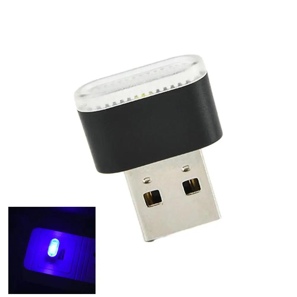 Мини USB Автомобильный Свет Цветные Ночные Осветители Салонная Лампа Декоративная Атмосфера Интерьер Светодиодный J9Z7