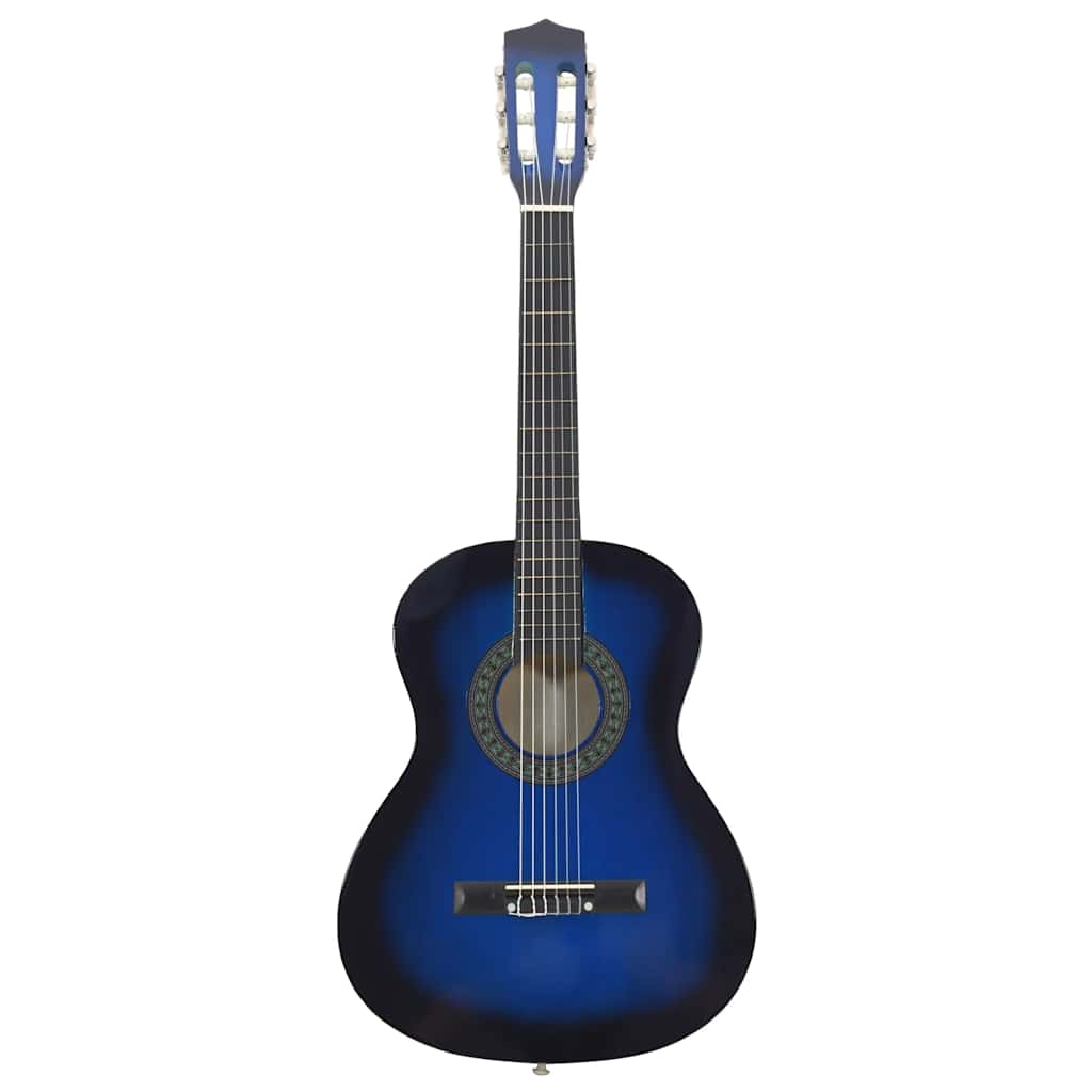 8 Piece Classical Guitar Set for Beginners Blue 3 4 Size (36 )