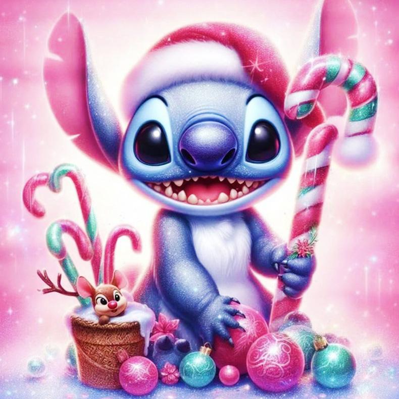 Алмазная вышивка Стич Полная выкладка Набор для рукоделия Мозаика Мультяшная картина стразами Вышивка Торт Новинка Подарок для женщин