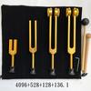 Golden Tuning Fork Set 4-piece Aluminium Alloy Tuning Fork Medical Diapason Yoga Sound Healing Percussion Music Instruments