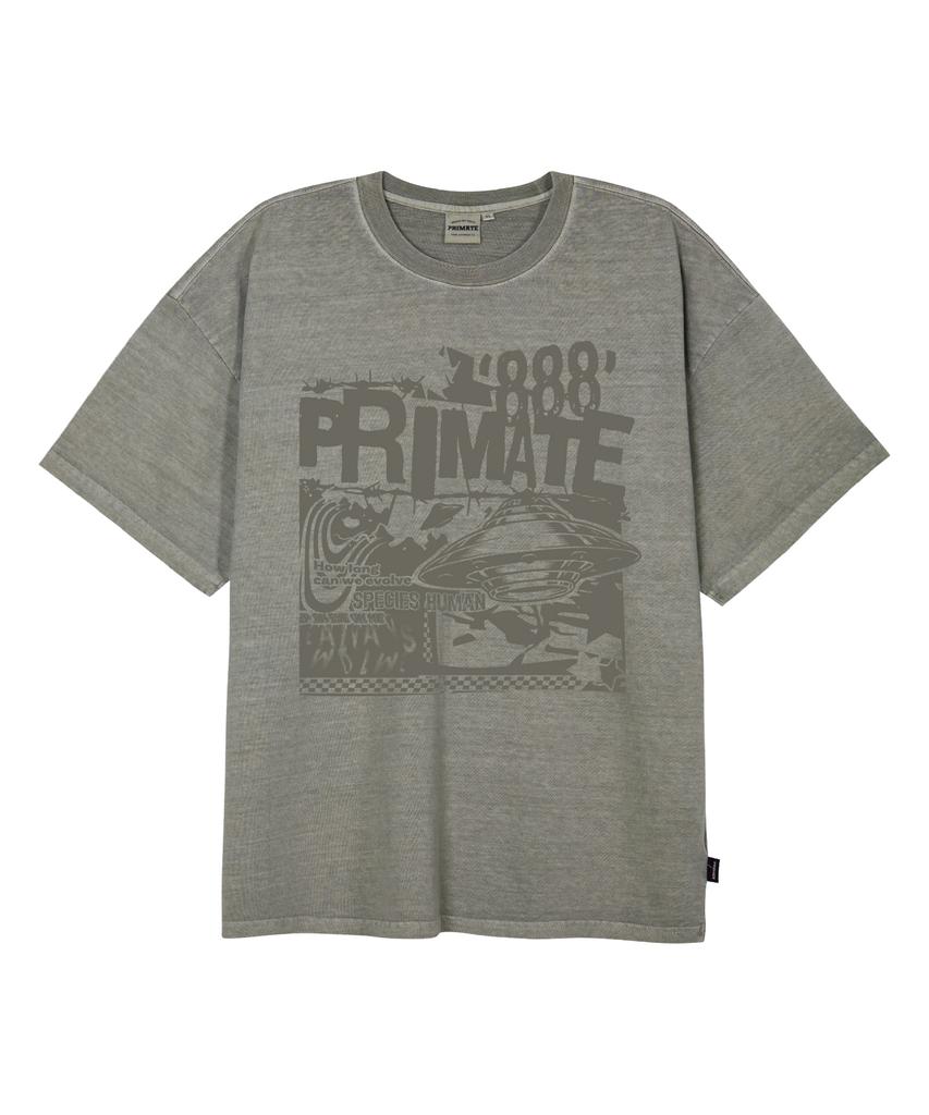 PRIMATE Space Oversized Pigment Short Sleeve T-Shirt 4 Colors