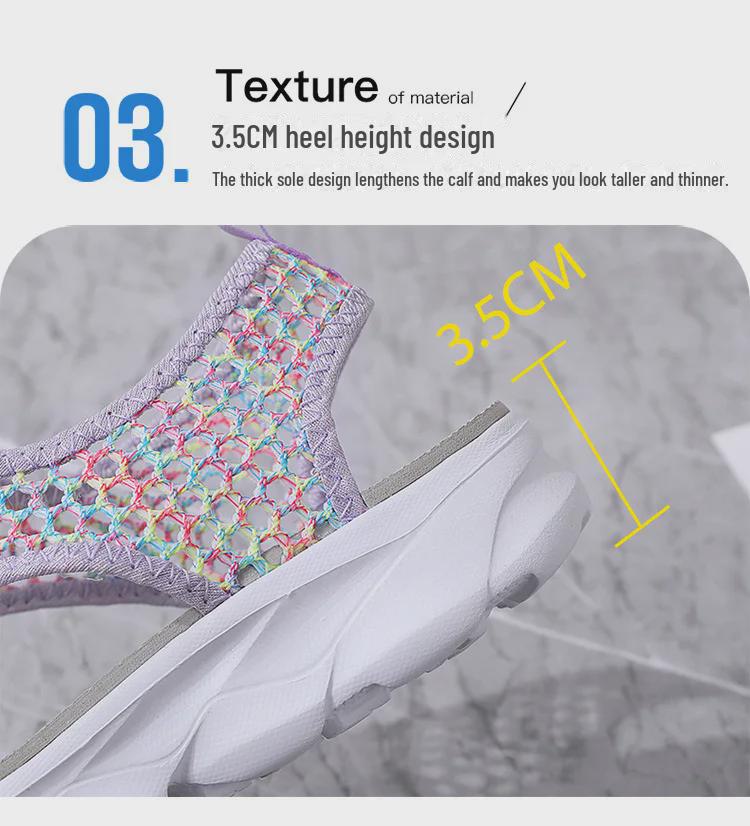 Женские летние повседневные нескользящие пляжные сандалии - молодежный тренд, мягкие, дышащие.