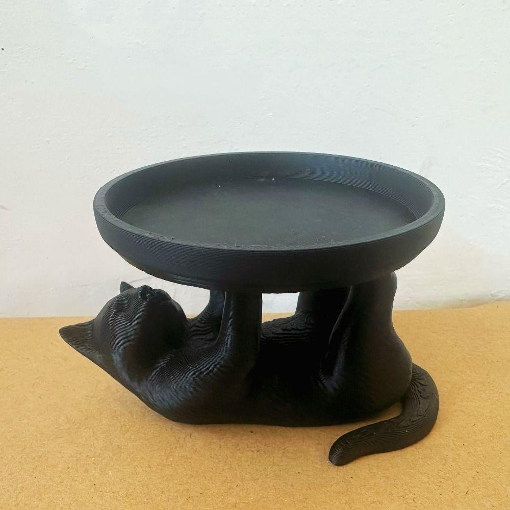 INS Jewelry Storage Tray Cat Shape Ring Holder Fun Mini Key Tray Jewelry Storage