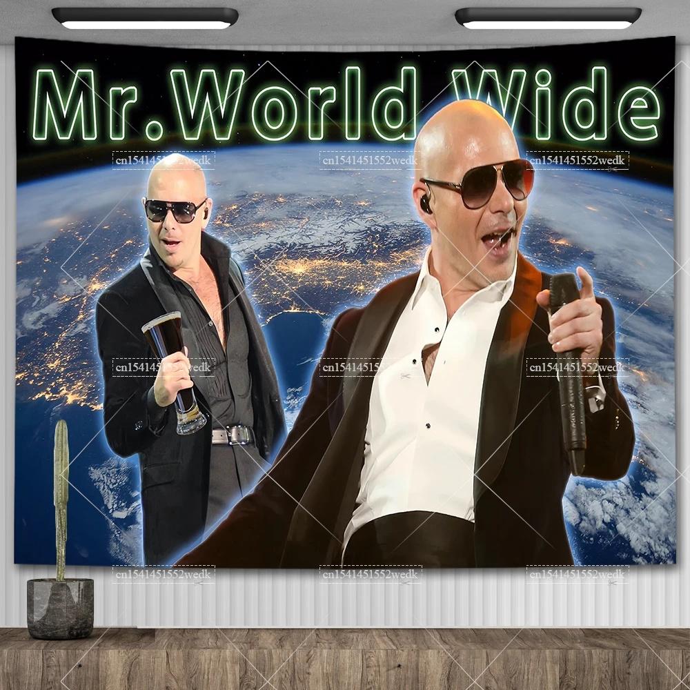 Мистер Мир Говорит Жить Смеяться Любить Флаг Гобелен MR 305 Питбуль Мем Гобелен Большой Тканевый Настенный Гобелен Коврики для Йоги