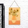 Van Gogh Sunflower Custom Metal Wall Art Vintage Home Decor Hanging Painting Frameless Mural Artwork