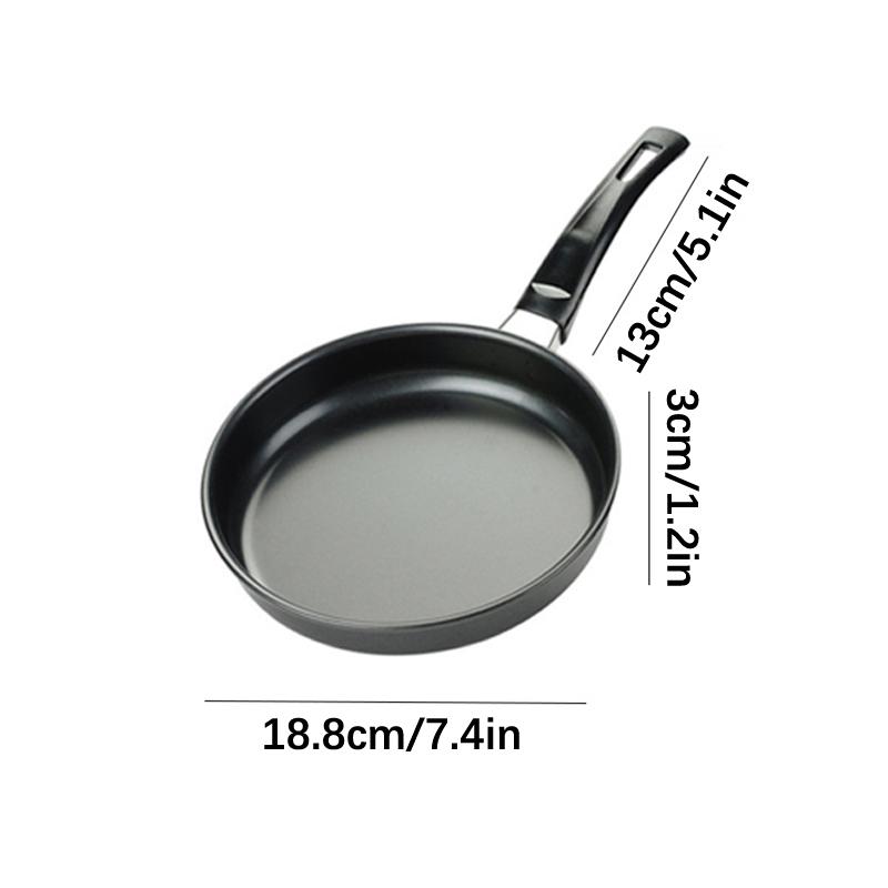 1 шт. Мини-сковорода 14/16/18 см, антипригарная стальная сковорода, кастрюля, сотейник, случайный цвет, кухонная посуда.