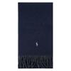 RALPH LAUREN Classic Reversible Scarf PC0455 411 Navy/Charcoal [Used]