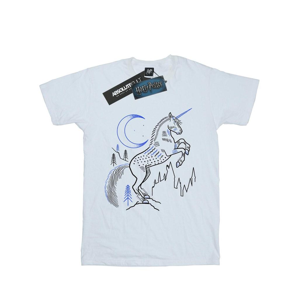 Harry Potter Mens Unicorn Line Art T-Shirt