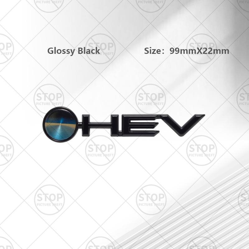 Автомобильная наклейка HEV Гибридный логотип 3D Декаль Украшение кузова Значок Эмблема заднего багажника