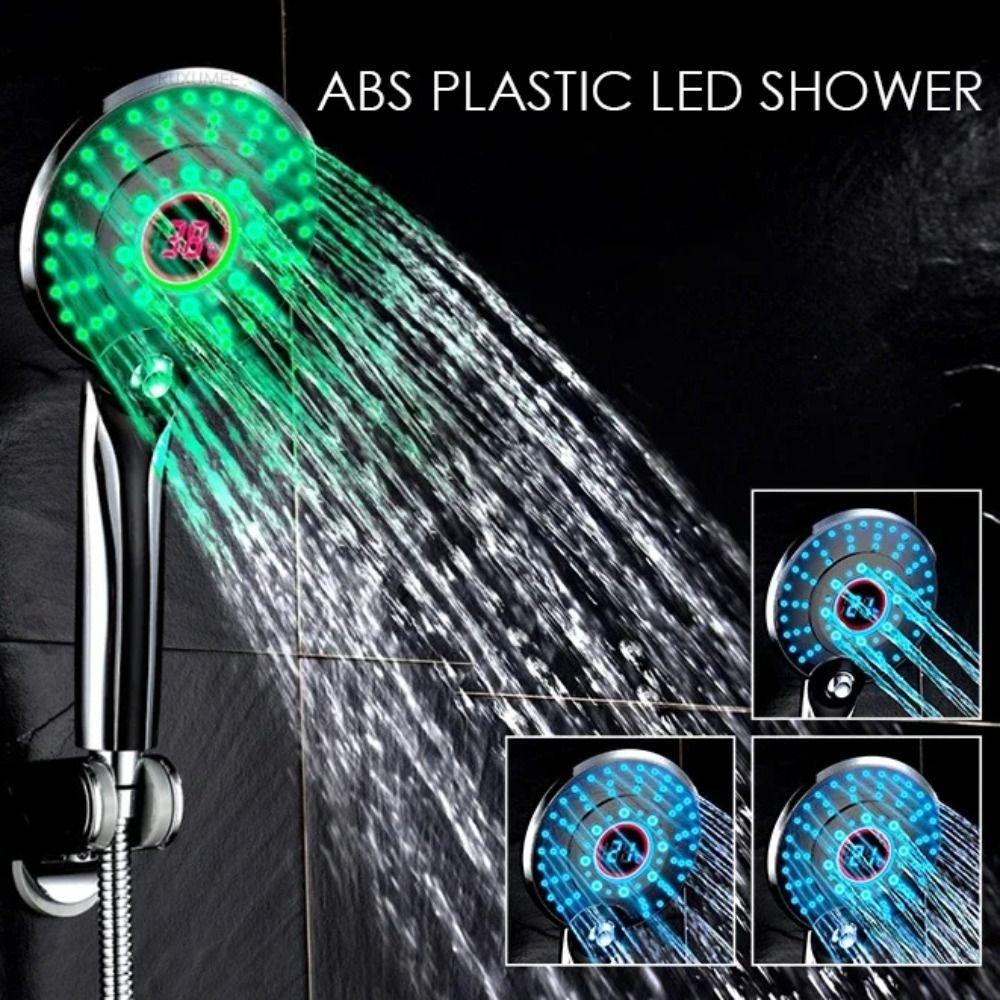 Датчик температуры 3 цвета светодиодный кран вода мощность светящиеся душевые распылители Главная