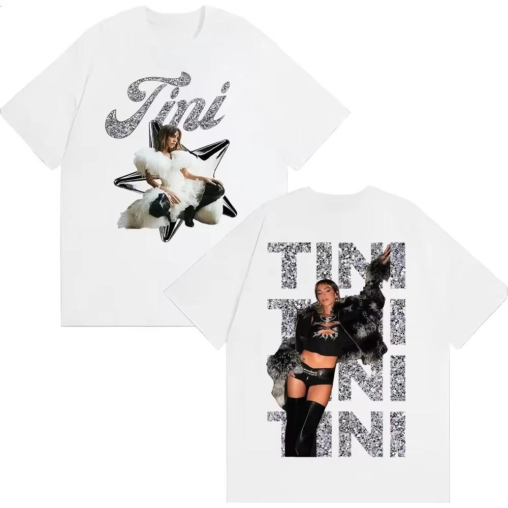 Singer Tini Stoessel Album pure cotton Print Shortsleeved top Men Women Fashion Aesthetic Vintage Tshirt Male Streetwear