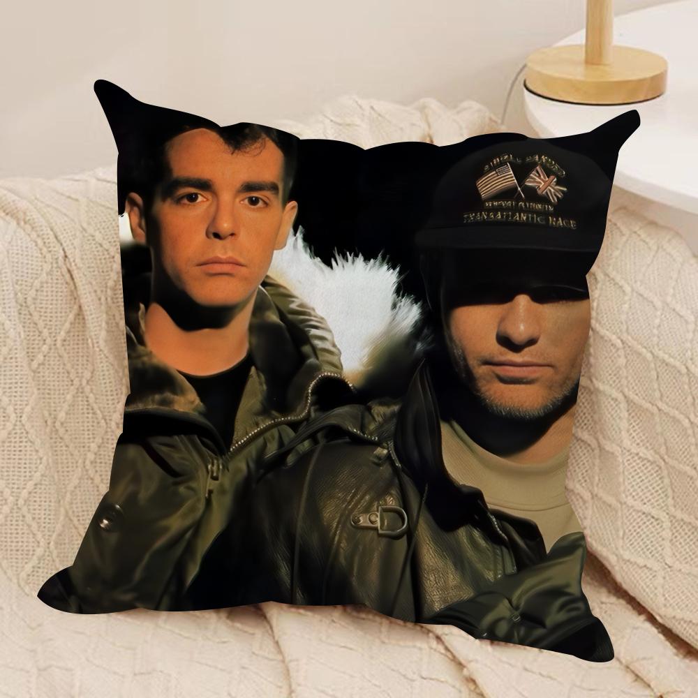 Музыкальная Подушка-Чехол Pet Shop Boys Мягкий Короткий Плюш Невидимая Молния Пылезащитный Чехол для Подушки Дивана Для Домашнего Декора