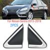 2PCS For Nissan Sentra 2013- Car Rearview Side Mirror Window Corner Trim Molding Triangular Cover Cap